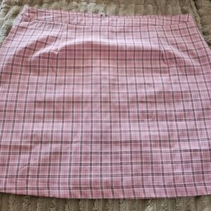 F&F Pink Checkered Mini Skirt